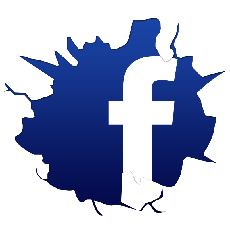 Cracked facebook logo 1368459203367 png